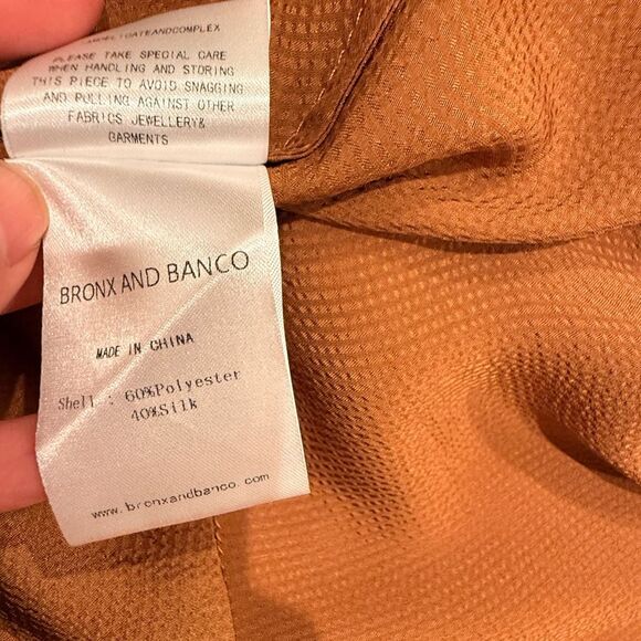 NWOT BRONX AND BANCO Carmen Maxi Dress in Copper GOLD - Picture 16 of 16